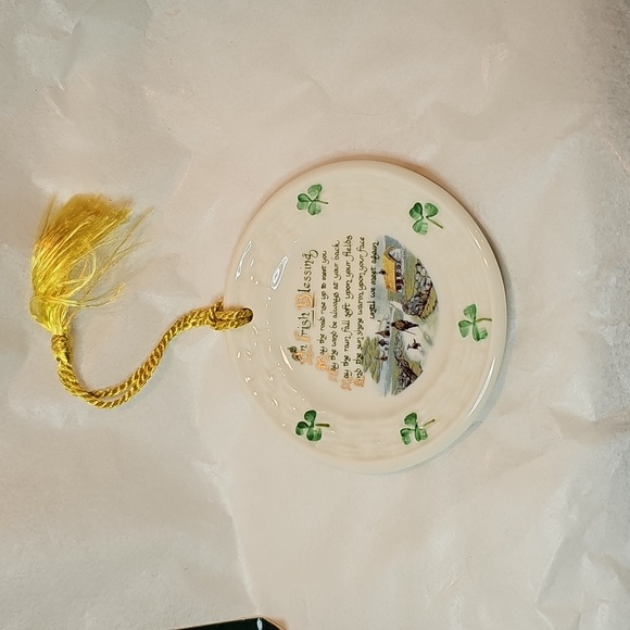 Belleek Blessing And Door Of Dublin Ornaments - Picture 3 of 6
